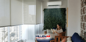 integração entre ar-condicionado e varandas