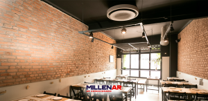 ar-condicionado cassete 360 para ambientes comerciais