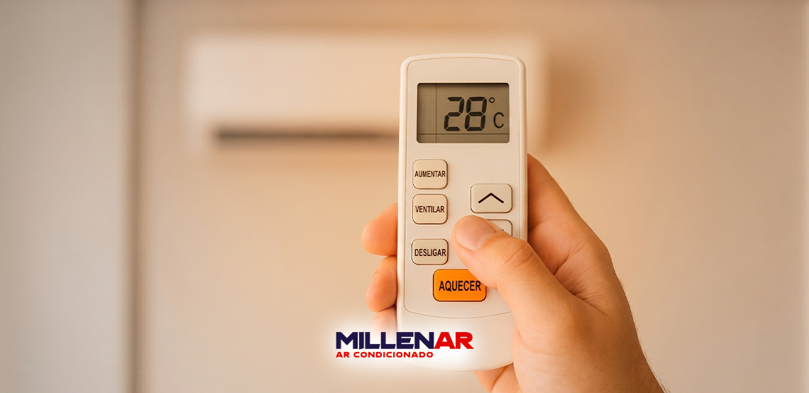 Ar-Condicionado no Modo Quente ou Aquecedor